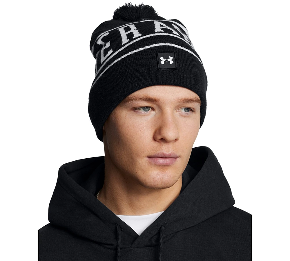 Under Armour Men's Halftime Logo Pom-Pom Beanie