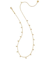 Kendra Scott 14k Gold-Plated 2-Pc. Set Shaky Cubic Zirconia Collar & Cross Pendant Necklaces