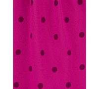 Carter's Baby Girls Dot-Print Fleece Jumpsuit