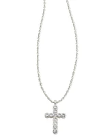 Kendra Scott Cubic Zirconia Cross 19" Adjustable Pendant Necklace