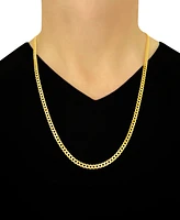 28" Open Curb Link Chain Necklace (4-5/8mm) in Solid 14k Gold