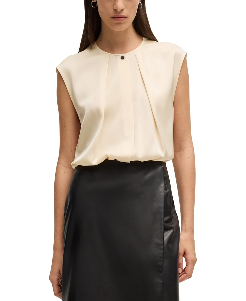 Boss by Hugo Boss Women's Fitted Sleeveless Blouse