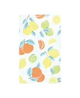 Hudson Baby Infant Girl Flannel Burp Cloth 10pk, Citrus Mint, One Size