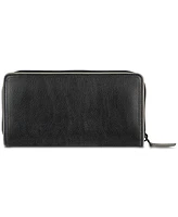 Cole Haan Men's Leather Zip-Around Continental Wallet with Contrast Color Edge