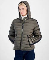 Tommy Hilfiger Women's Hooded Zip-Front Puffer Jacket