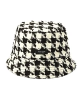 Kate Spade New York Women's Houndstooth Tweed Bucket Hat