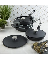 BergHOFF Leo Phantom 8pc Nonstick Ceramic Cookware Set, Recycled