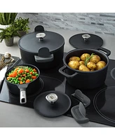 BergHOFF Leo Phantom 6pc Nonstick Ceramic Cookware Set, Recycled