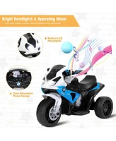 Costway Kids Ride On Motorcycle Bmw Licensed 6V Electric 3 Wheels Bicycle Music&Light