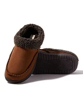 Dearfoams Men's Marshall Microsuede Moccasin Toe Clog House Shoe Slipper