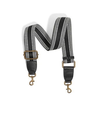 American Leather Co. Striped Web Strap