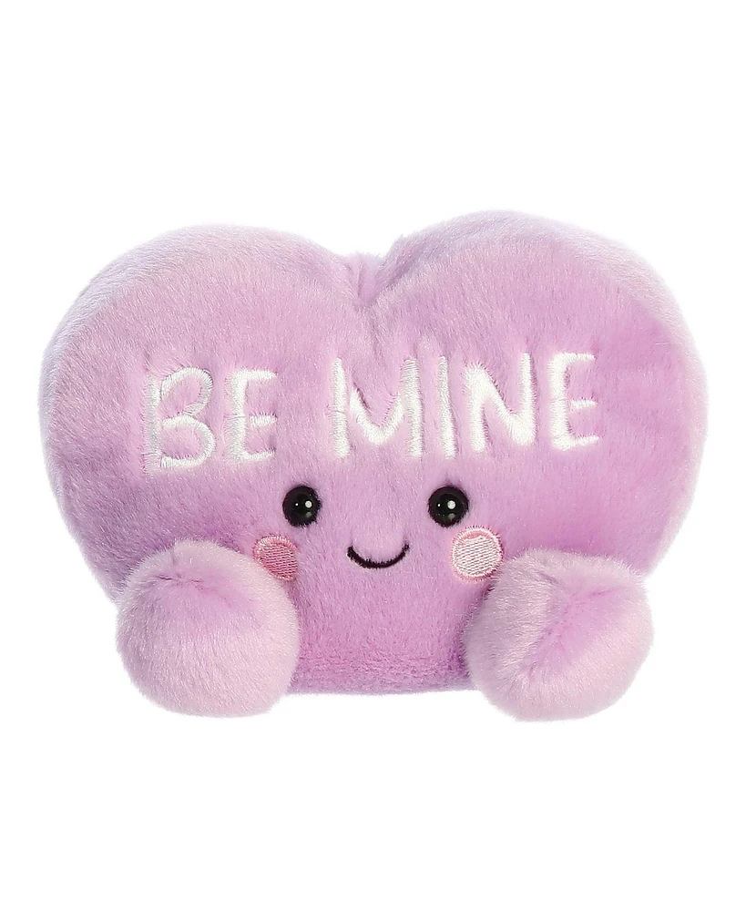 Aurora Mini Be Mine Candy Heart Palm Pals Adorable Plush Toy Purple 5"