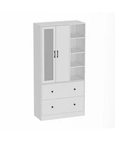 Famapy Two-Door Wardrobe with Minimalist Design