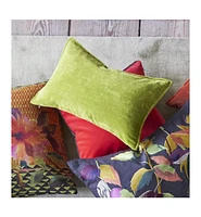 Designers Guild Rivoli Lime Velvet Decorative Pillow