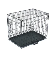 Slickblue Pet Kennel – Folding Steel Crate for Cats and Dogs, Wire Metal Playpen