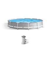 Intex 26711EH 12 foot x 30 inch Prism Frame Above Ground Swimming Pool with Pump