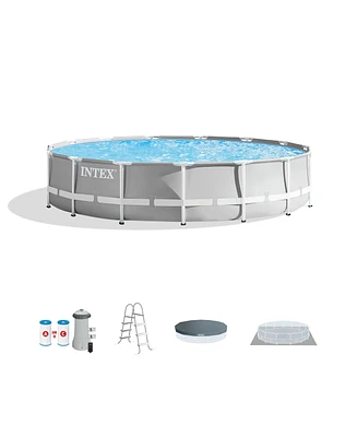 Intex 26723EH 15ft x 42in Prism Frame Above Ground Swimming Pool Set with Filter