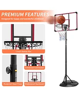 Slickblue Portable Basketball Hoop System with Adjustable Stand, for Youth and Adults, Indoor/Outdoor