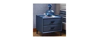 Slickblue Stylish Modern Nightstand with 2 Drawers for Contemporary Bedrooms