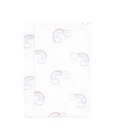 Hudson Baby Infant Girl Flannel Burp Cloth 7pk, Dreamy Unicorn, One Size