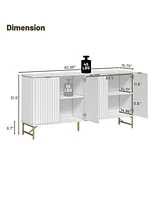 Boyel Living 4-Door Accent Cabinet Large Storage Cabinet