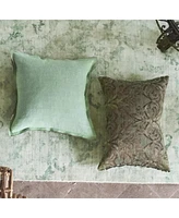 Designers Guild Milazzo Antique Jade Linen Decorative Pillow