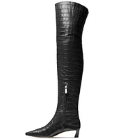 Michael Kors Women's Cosmo Croco-Embossed Over-The-Knee Boots