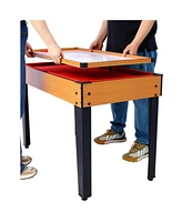 Slickblue 5-in-1 Multi-Game Table: Billiards, Air Hockey, Foosball, Ping Pong & Basketball