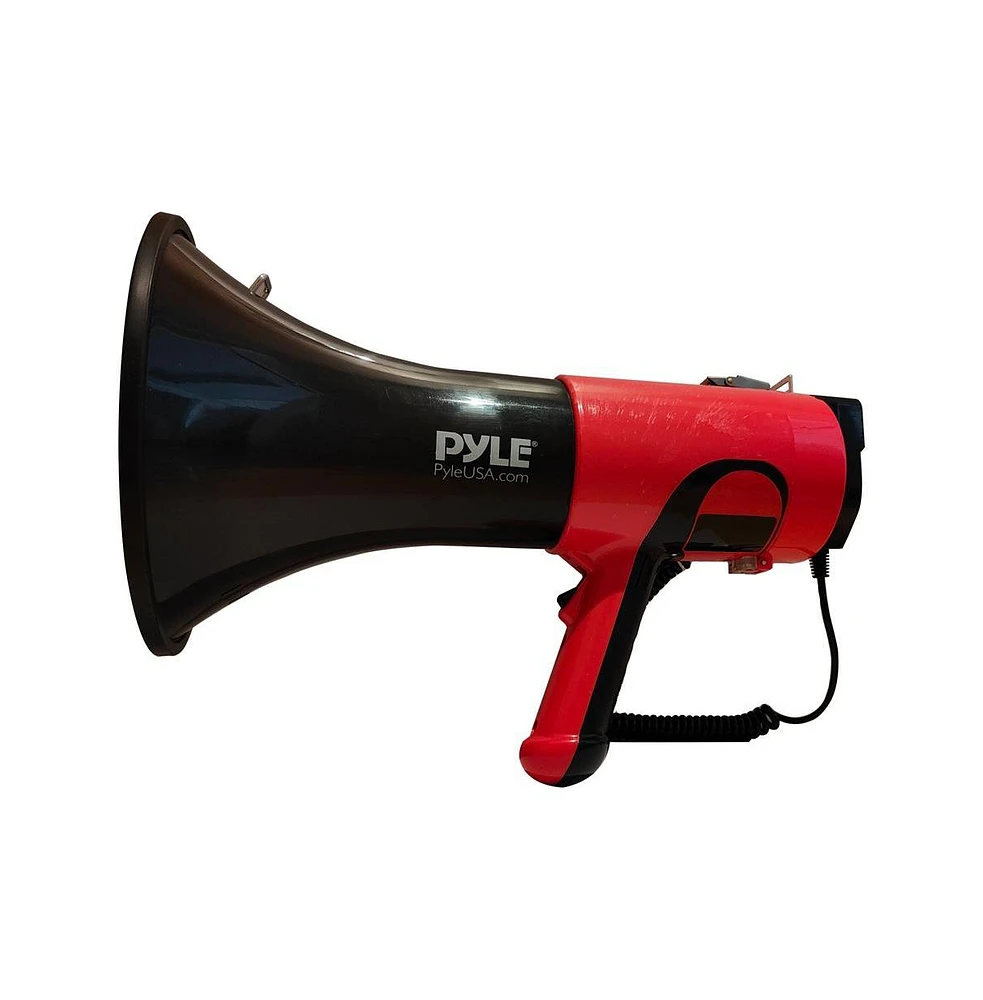 Pyle Portable Megaphone Speaker With Voice Changer, Bluetooth, & Siren, 100 Watt