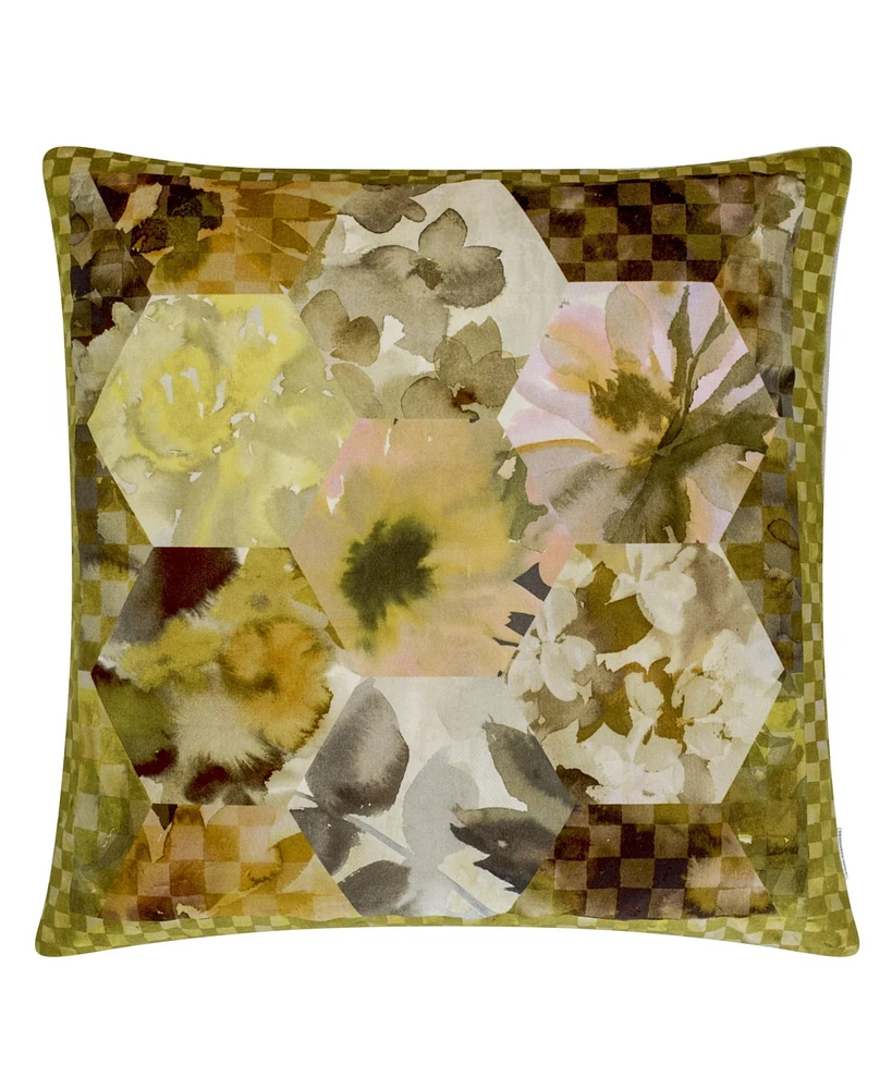 Designers Guild Kashmiri Ochre Velvet Decorative Pillow