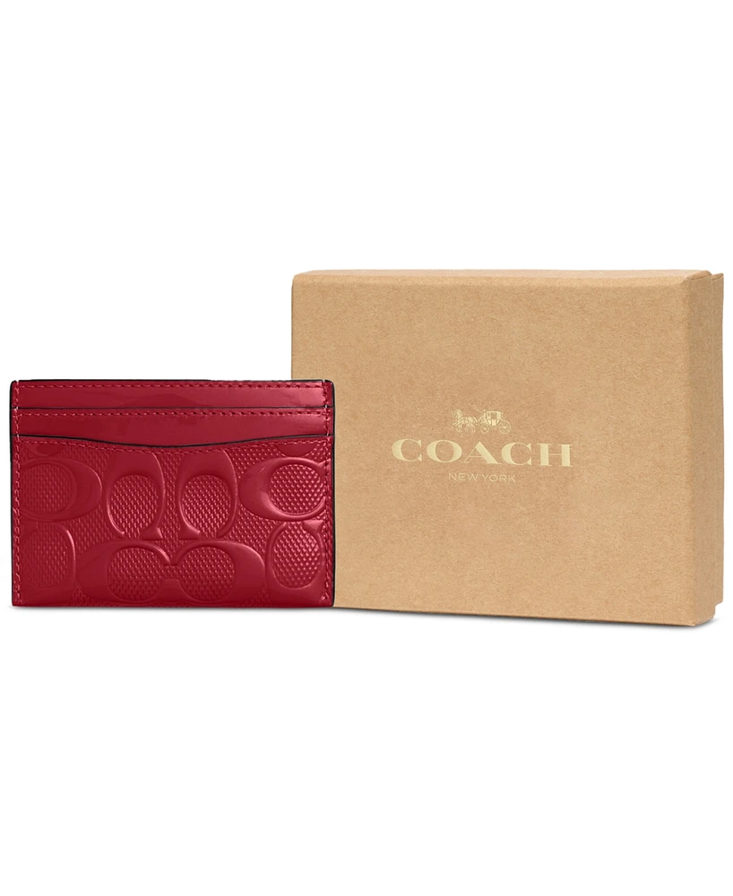 Coach Signature Leather Essential Card Case