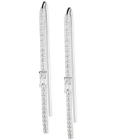 Lauren Ralph Lauren Sterling Silver Cubic Zirconia Threader Earrings