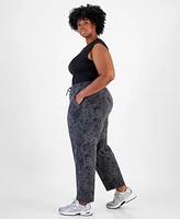 Id Ideology Plus Bubble-Print Fleece Pants, Created for Macy's