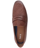 Bar Iii Men's Beau Basketweave Apron Toe Penny Loafers, Created for Macy's