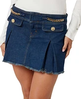 Guess Women's Lily Chain-Trim Mini Skirt