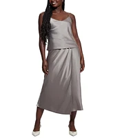 Guess Women's Anastasia Satin Midi Skirt