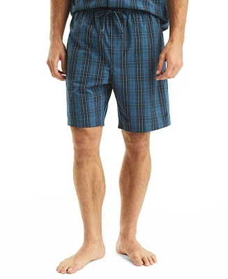 Nautica Men's Crafted Plaid Poplin Sleep Short