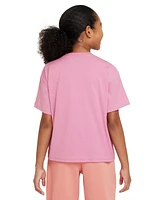 Nike Big Girls Sportswear Printed Crewneck T-Shirt