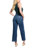 Guess Women's Dakota Belted Wide-Leg Jeans