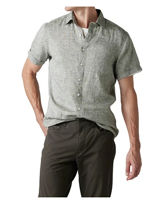 Rodd & Gunn Men's Ellerslie Sports Fit Short Sleeve Linen Shirt