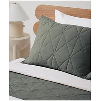 Pact Organic Cotton Diamond Sham 2-Pack