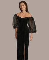 Donna Karan New York Women's Velvet Evening Gown