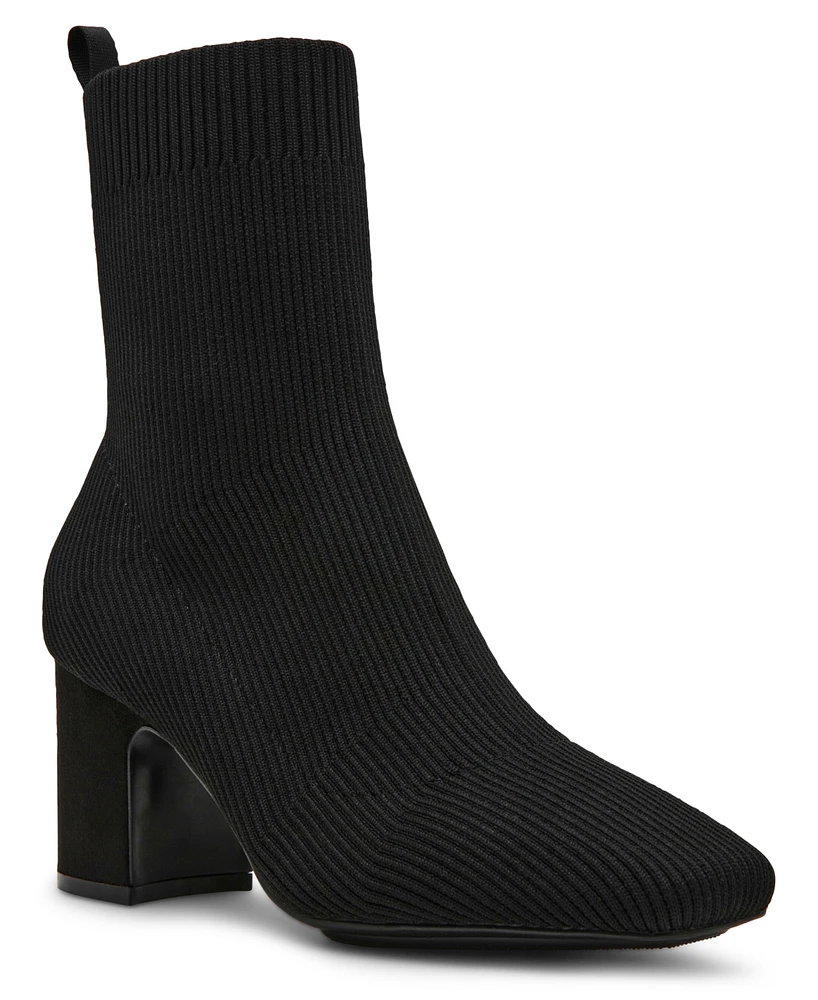 Anne Klein Women's Tessel Block Heel Knit Dress Booties