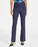 Bar Iii Women's High-Rise Compression-Denim Flare Pants, Exclusively at Macy's