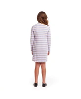 Andy & Evan Big Girls Knit Striped Mock Neck Dress