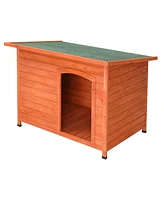 Slickblue Waterproof Wood Dog House – Durable Pet Shelter for All Weather