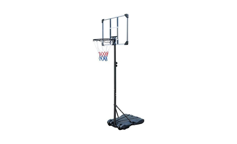 Slickblue Portable Basketball Hoop Stand with Wheels for Kids, Adjustable Height