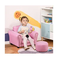 Slickblue Kids' Sofa Set with Footstool Comfortable and Fun Furniture for Children