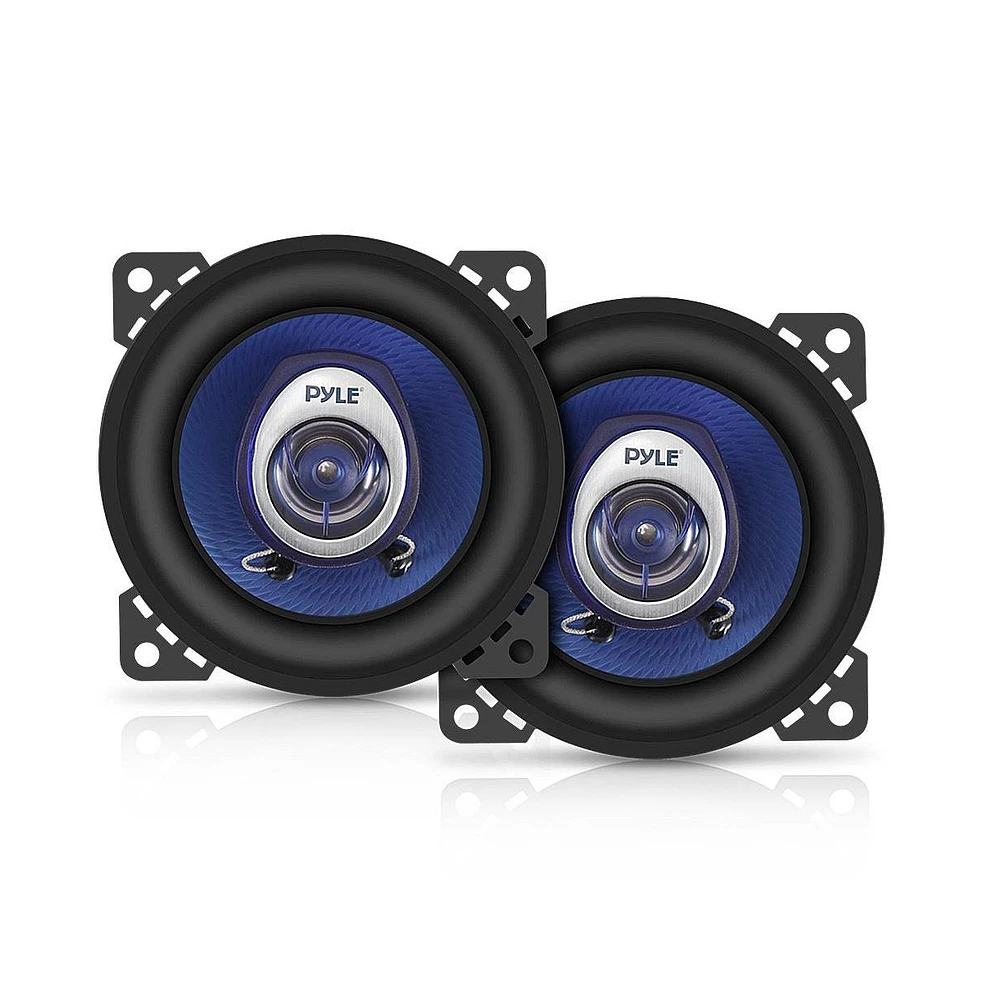 Pyle 4" Two-Way Car Speakers, 180 Watt, Blue