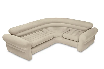 Intex Inflatable Corner Living Room Neutral Sectional Sofa | 68575EP